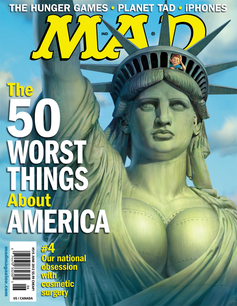 Illustration for article titled Mad Magazine Declares iPhones One of "The 50 Worst Things in America"